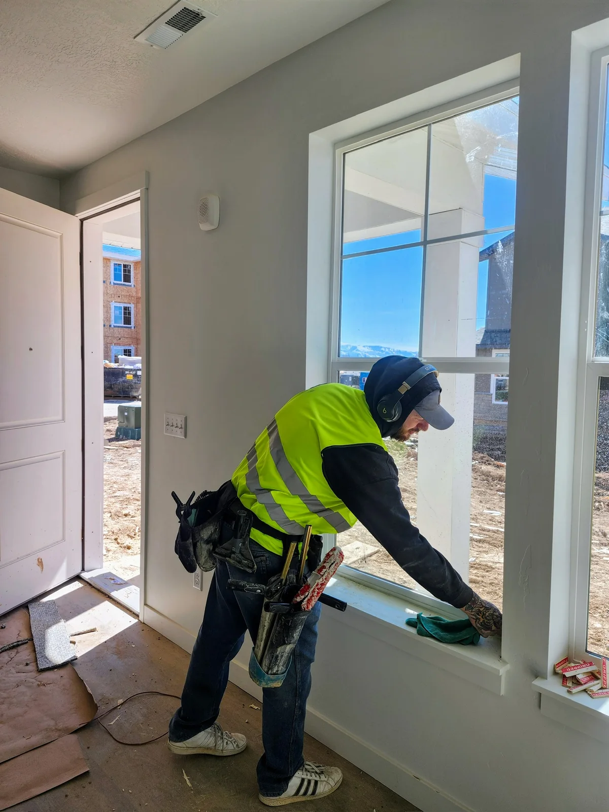 Interior construction-window detail