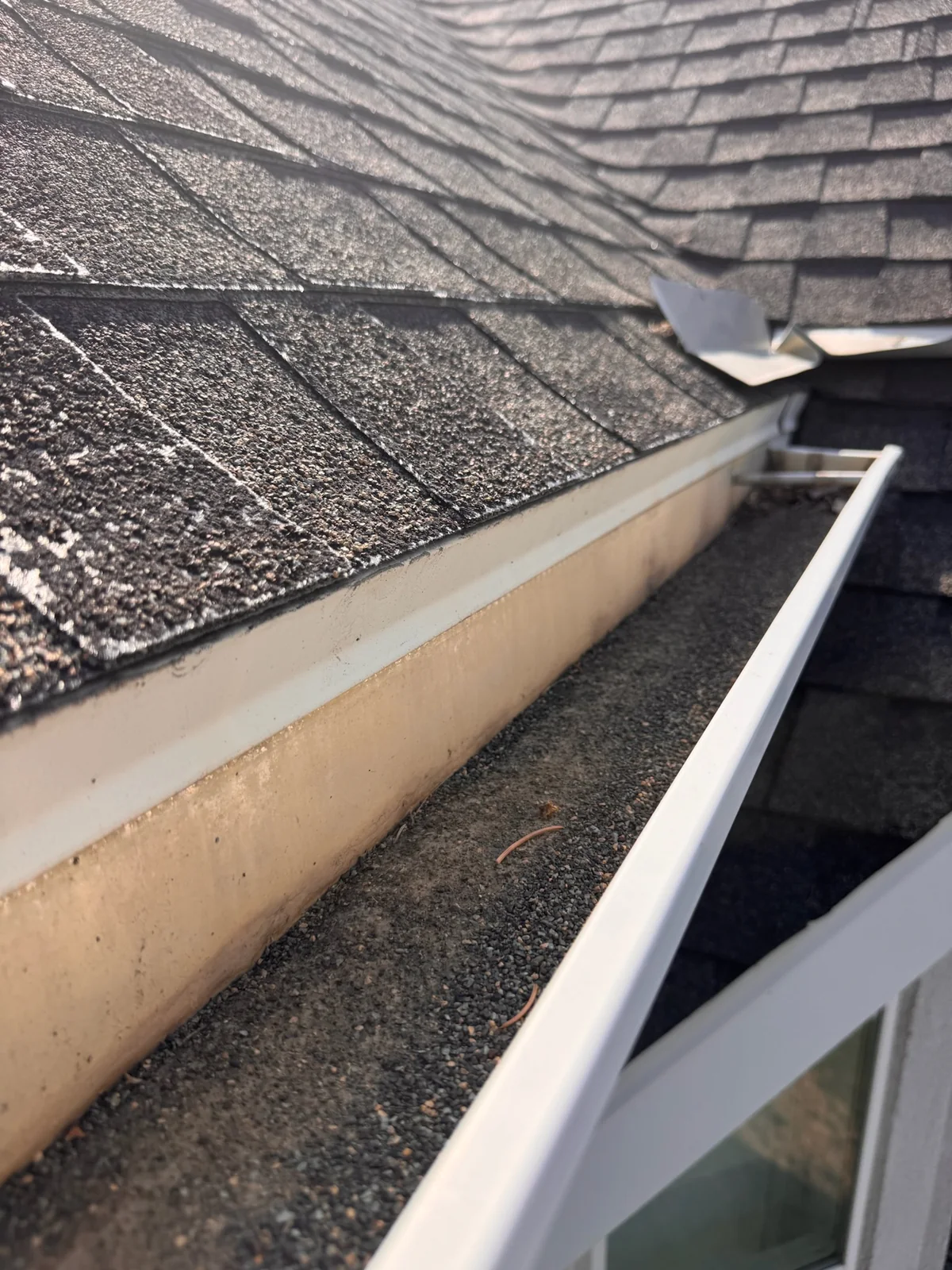 Gutter after cleaning