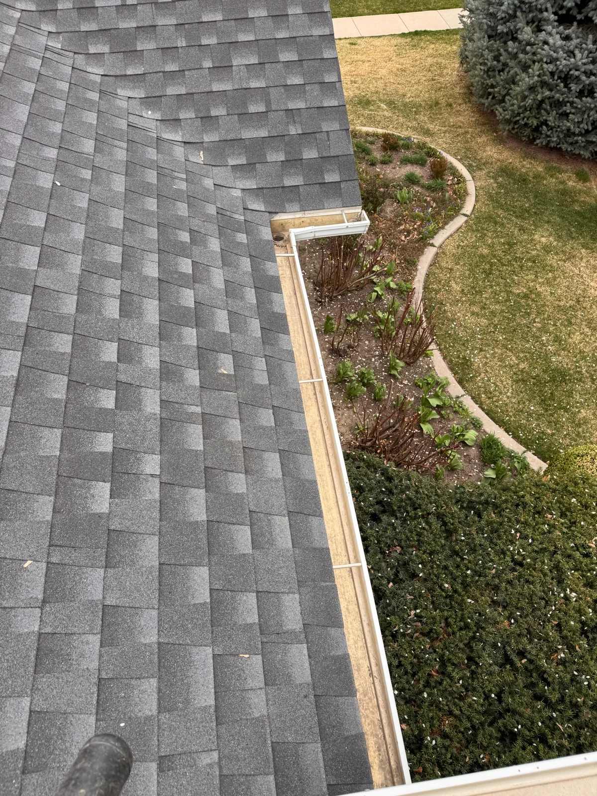 Roofline and gutter detail