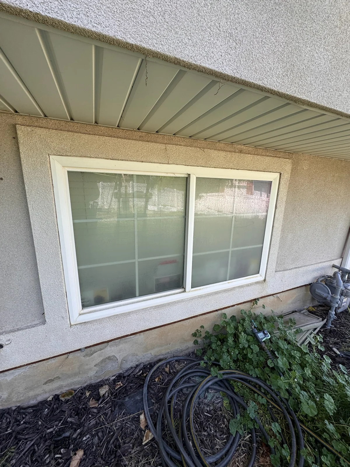Residential window after cleaning