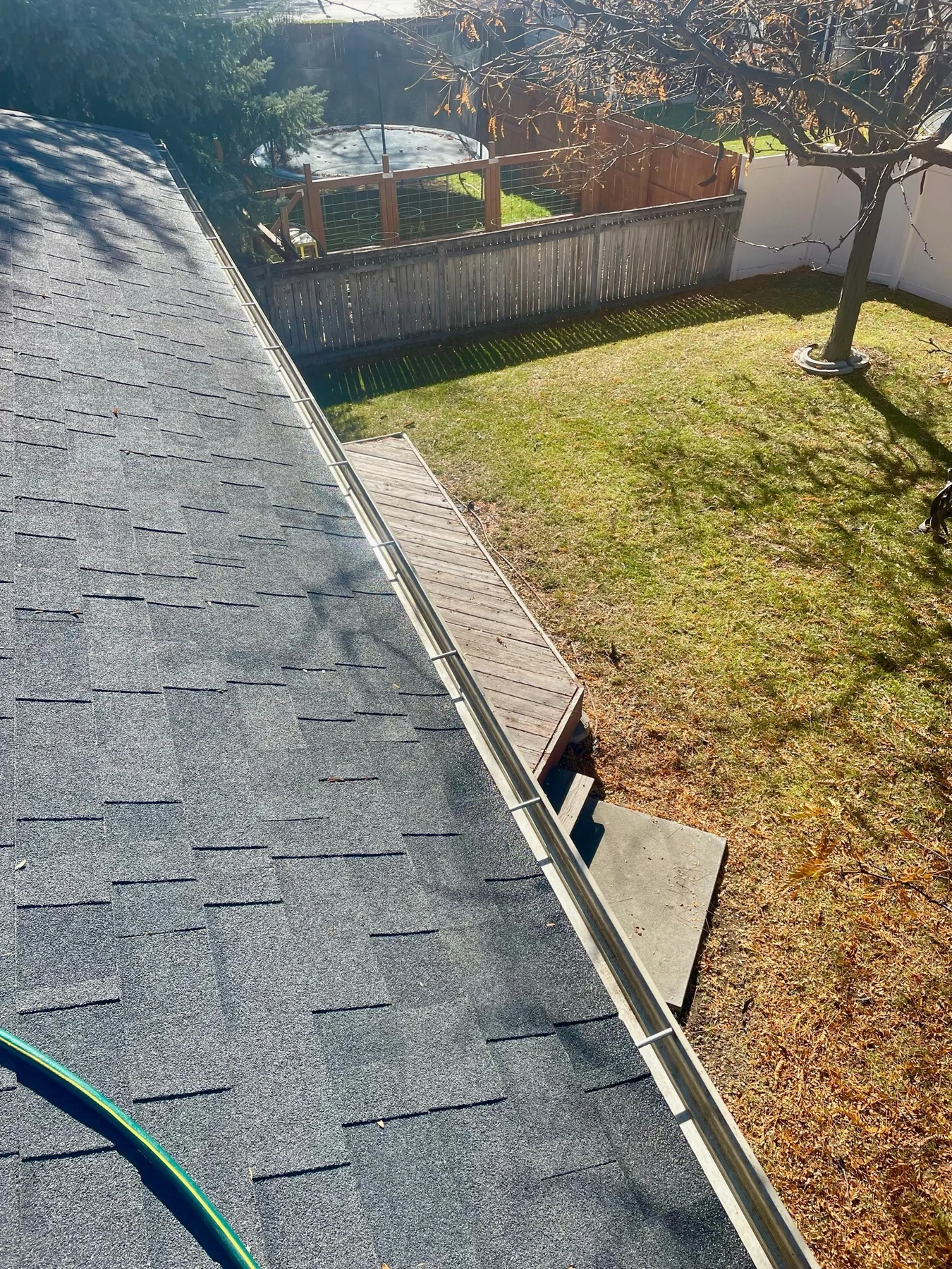 Same gutter and roofline clean after Clearly Clean gutter cleaning